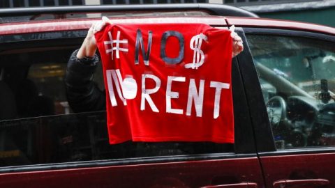 Protesters in Calif. call for statewide rent strike