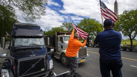 Truckers protest low rates in D.C. ‘May Day’ demonstration