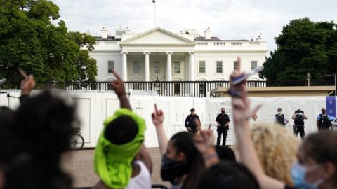 White House goes into lockdown after protests erupt in D.C.