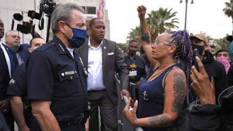 LAPD holds vigil in honor of George Floyd