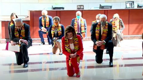 One Week After Condemning Trump Church ‘Photo-Op,’ Media Praises Pelosi Kneeling