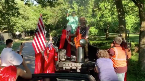 Planned Parenthood Members Don Handmaid’s Tale Costumes And Burn Flag