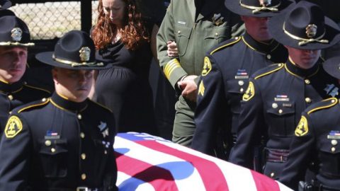 Hundreds gather to honor the late Sgt. Damon Gutzwiller who lost his life in the line of duty