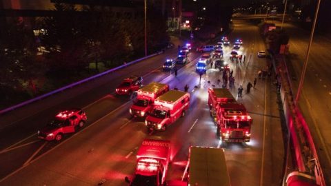 Seattle man hits 2 protesters with car