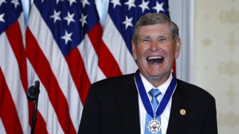 President Trump awards Medal of Freedom to Olympian Jim Ryun