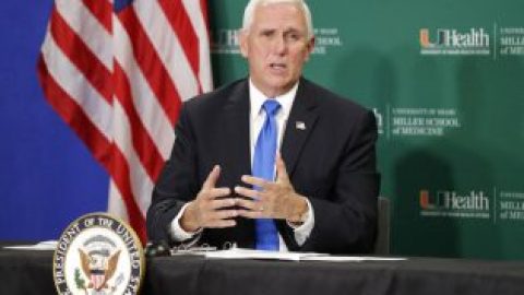 Vice President Pence visits Fla. marking first clinical trial in U.S. for COVID-19 vaccine to reach phase 3