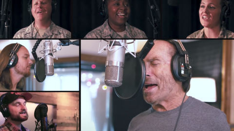 Lee Greenwood’s New ‘God Bless The USA’ Rendition Reaches Peak Patriotism With Home Free And US Air Force