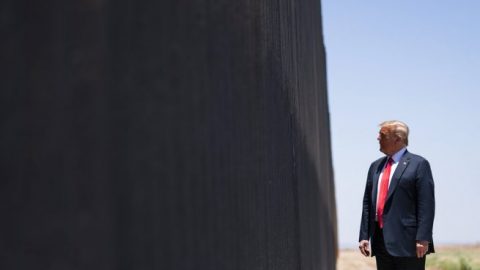 President Trump touts progress made on southern border wall