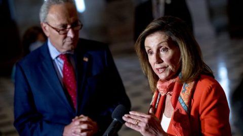 Senate Minority Leader Schumer, House Speaker Pelosi participate in coronavirus relief bill negotiations